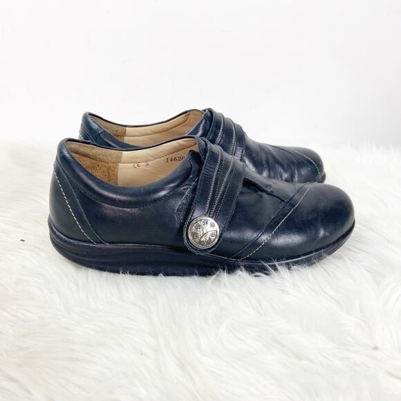 Finn Comfort 5 UK 7 US Womens Black Leather Monk Strap Comfort Shoes - Picture 2 of 8